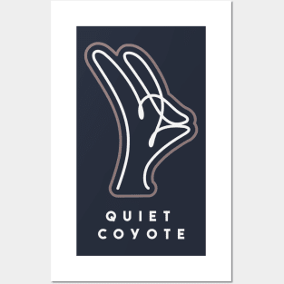 quiet coyote (light) Posters and Art